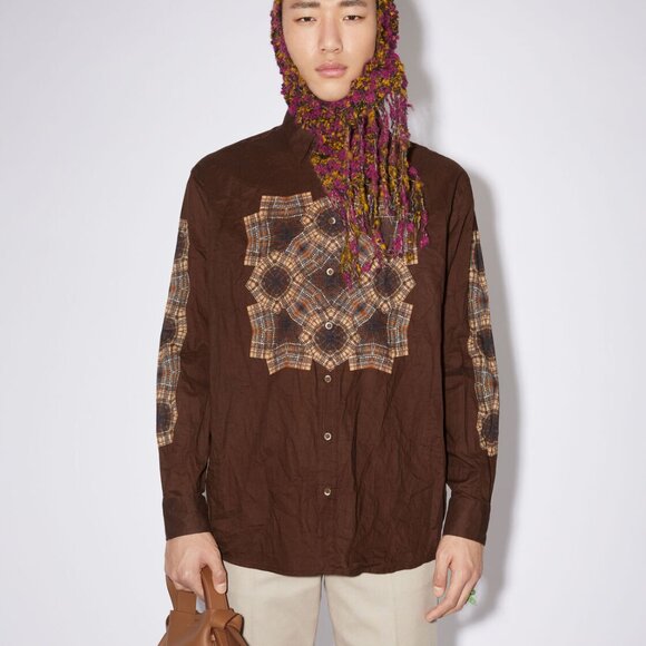 BNWT AW22 ACNE STUDIOS KALEIDOSCOPE PRINTED SHIRT 48 & 50 & 52 - Picture 1 of 13